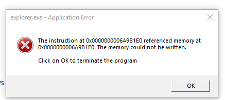 Explorer.exe - Application Error After Windows 10 Update - Microsoft ...