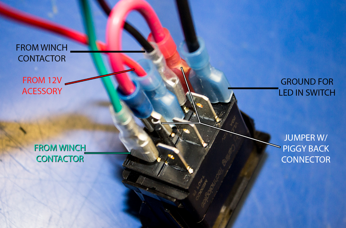 UTV INC Back Lit LED Switches - Page 9 - Polaris RZR Forum ... warn winch rocker switch wiring diagram 
