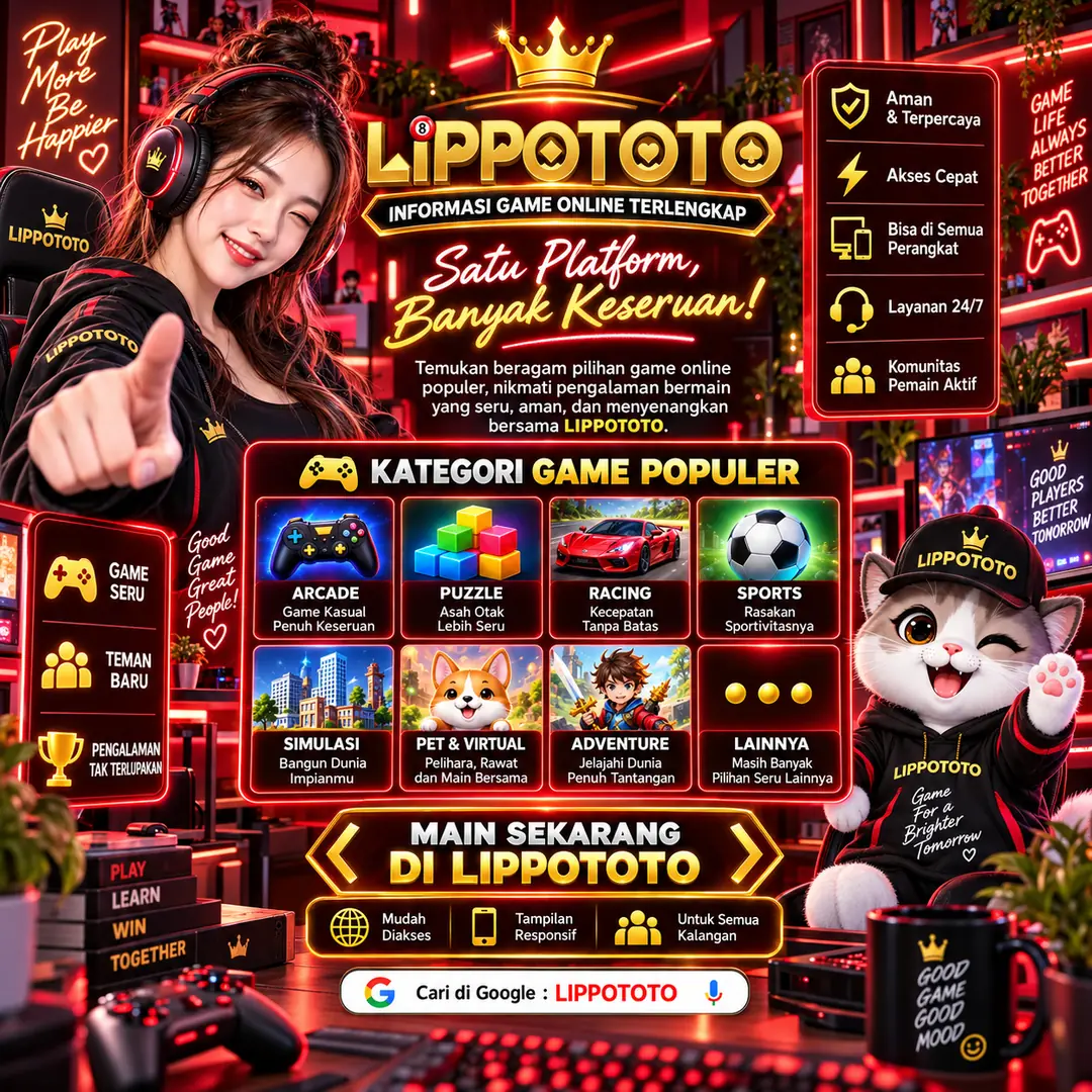 Tren Game Online Terpopuler 2026 di Jaringan Lippototo - Ilustrasi Lippototo