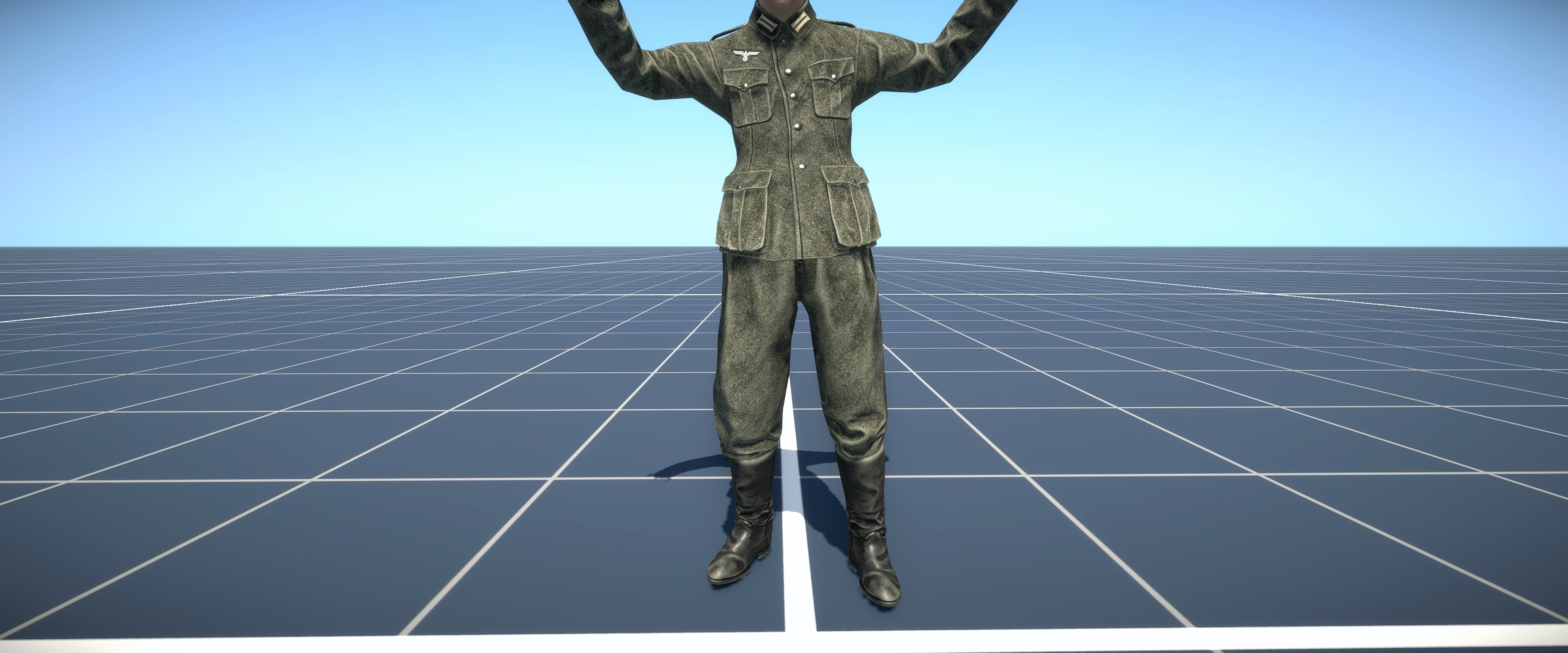 M36 uniform closed tunic with boots