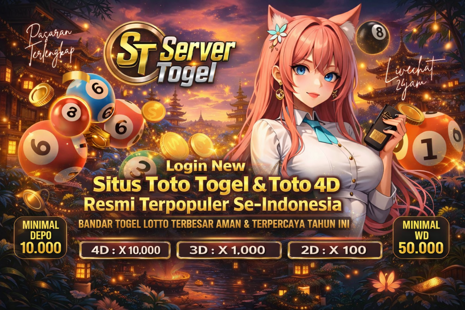 SERVERTOGEL ⚡️ Login New Situs Toto Togel  & Toto 4D Resmi Terpopuler Se-Indonesia