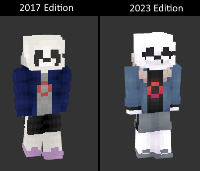 Killer sans statue in minecraft!