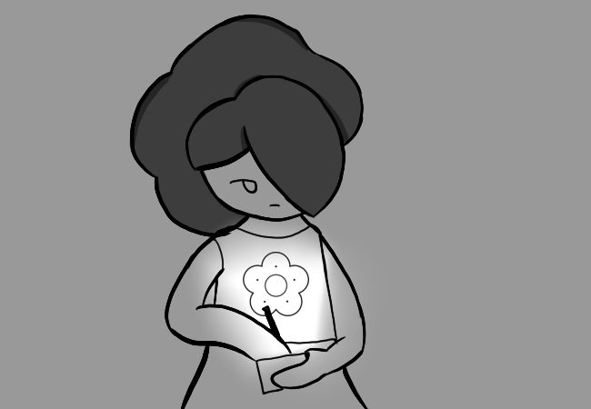 Angelica draws on her phone and the Circuit Breaker Book appears.
