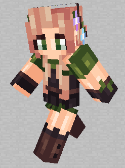 Female Wood Elf || Blonde Version Included Minecraft Skin