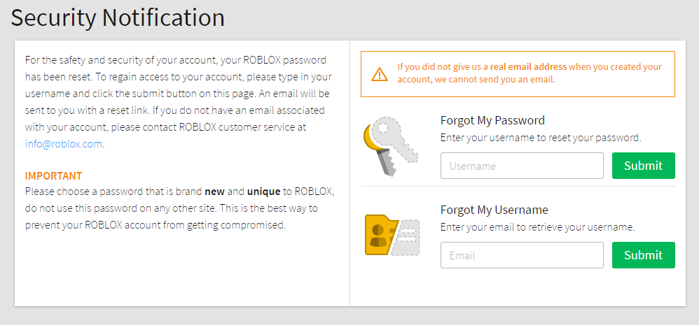 Email Notification Roblox