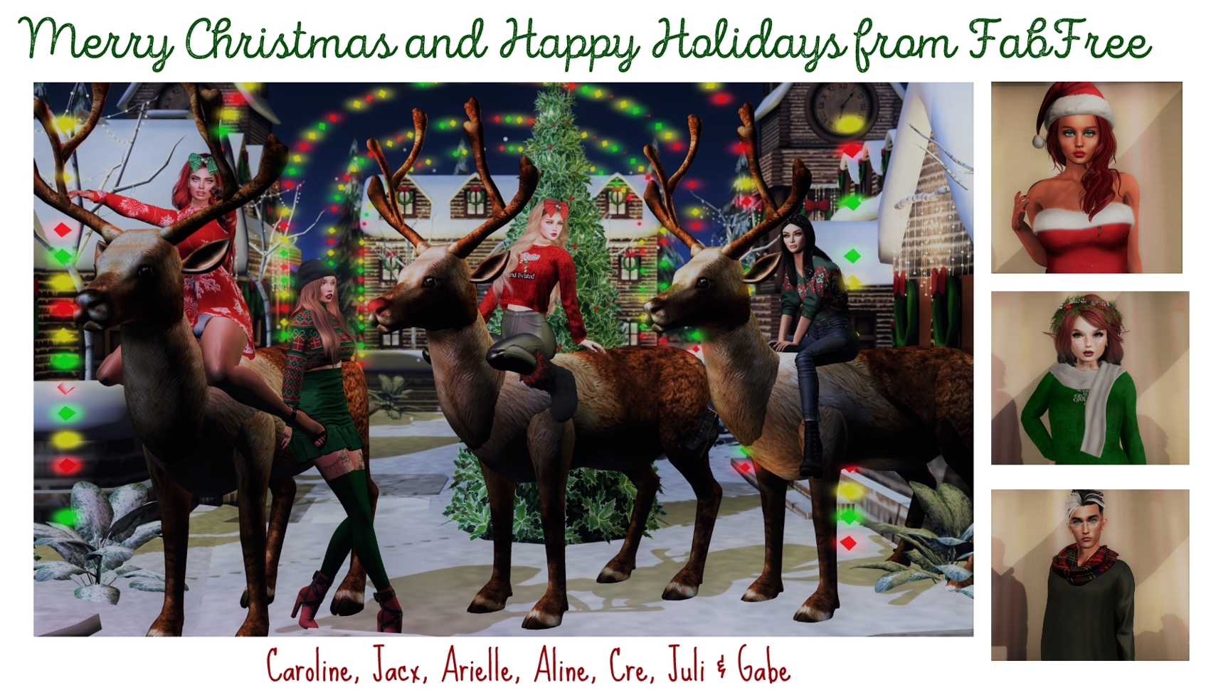 Merry Christmas From Fabfree Fabfree Fabulously Free In Sl