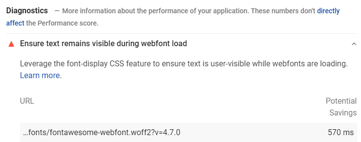 ensure text remains visible during webfont load wordpress