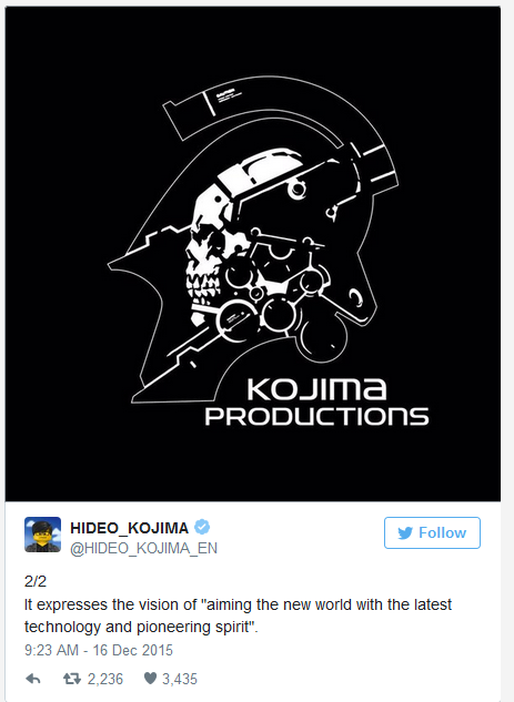 Kojima Productions, ya independiente de Konami, trabaja en un juego exclusivo para PS4 9bc322257a7e3e7b4d87f70704ae7b7e