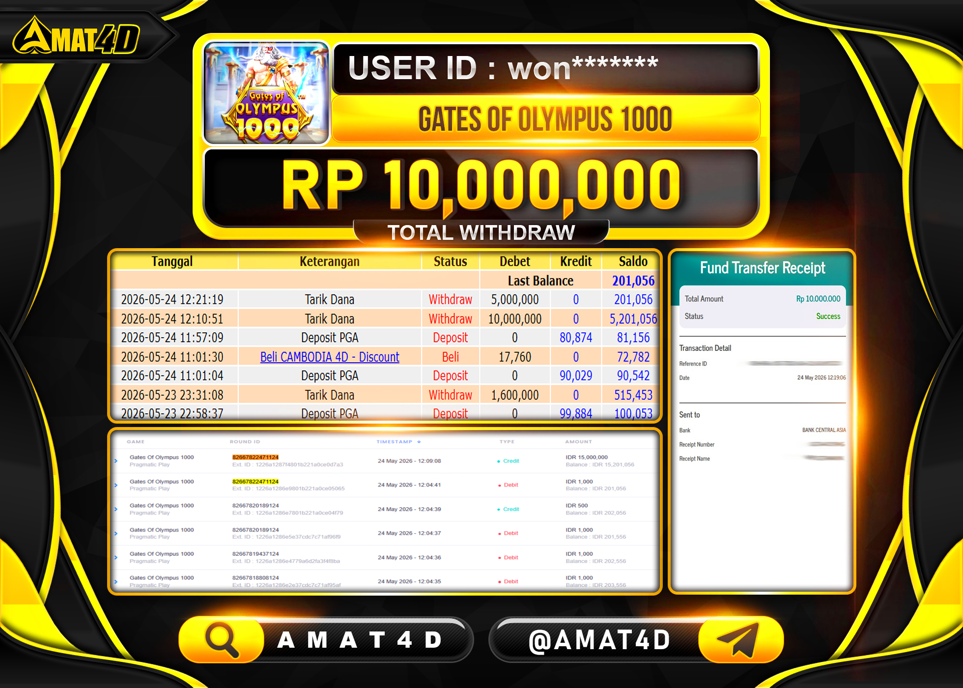 AMAT4D KEMENANGAN DI GATES OF OLYMPUS 1000  Rp.15,000,000 BERHASIL TERBAYAR LUNAS