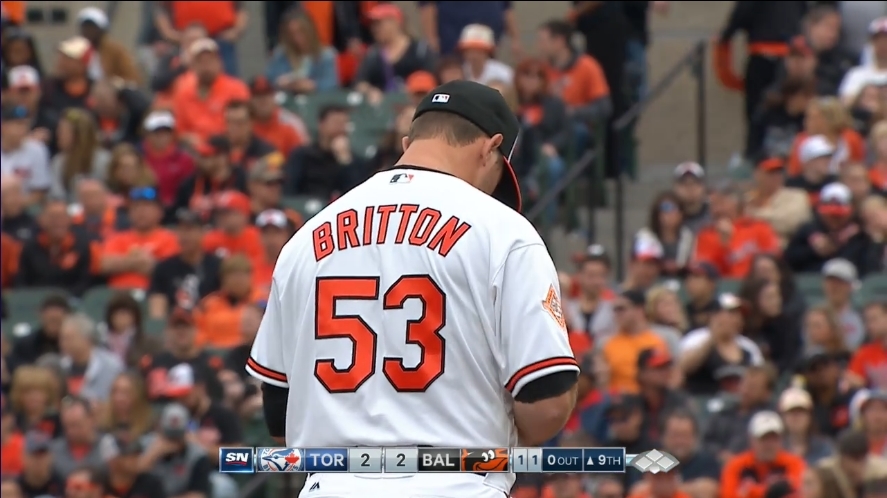 Zach Britton - Away Jersey: Team-Issued