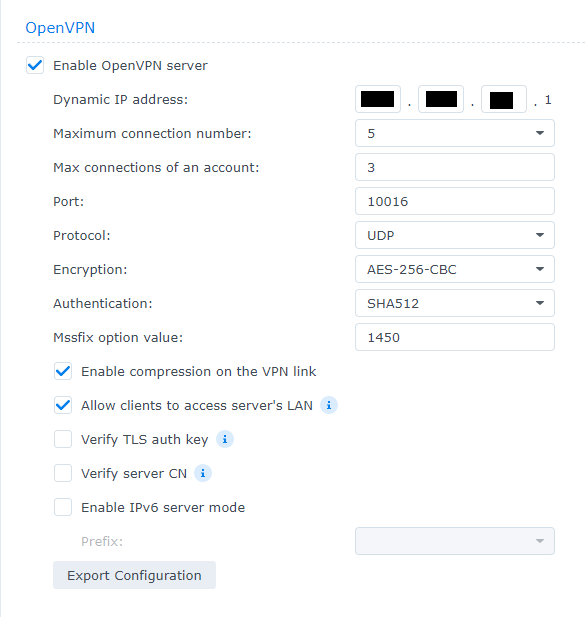 Slow transfer speeds on Synology NAS OpenVPN server : r/synology
