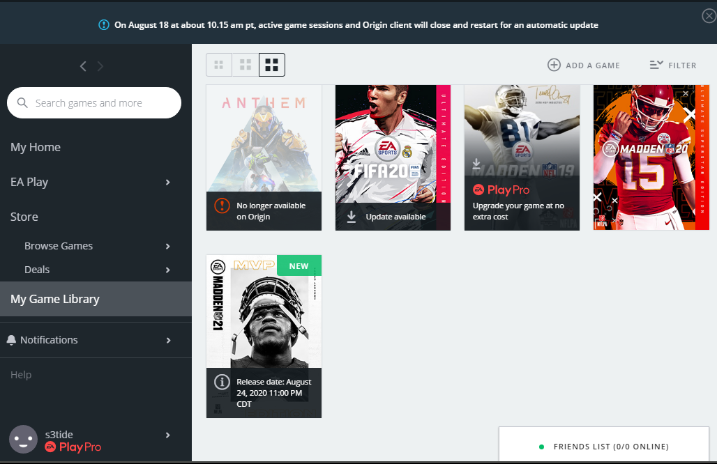 Madden 21 store ea access