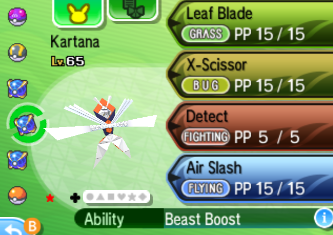 gen7] Shiny Kartana in only 1021 SR's! 3 more UB's to go! : r