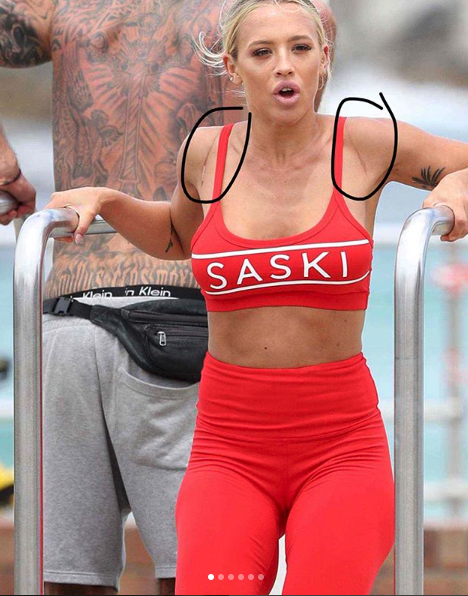 Tammy Hembrow shows off her famous curves in a skimpy underwear set