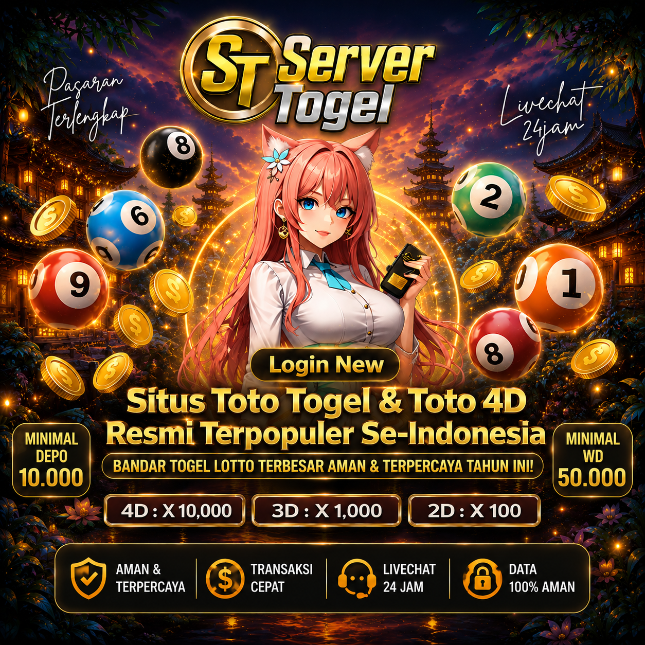SERVERTOGEL ♨️ Login Situs Toto Togel Resmi & New Slot88 Online Terpopuler Se-Indonesia