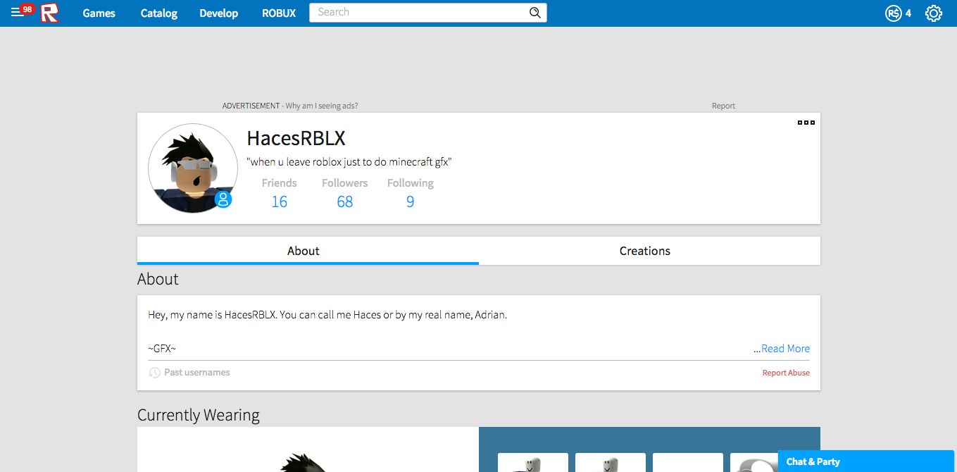 S My Roblox Acc