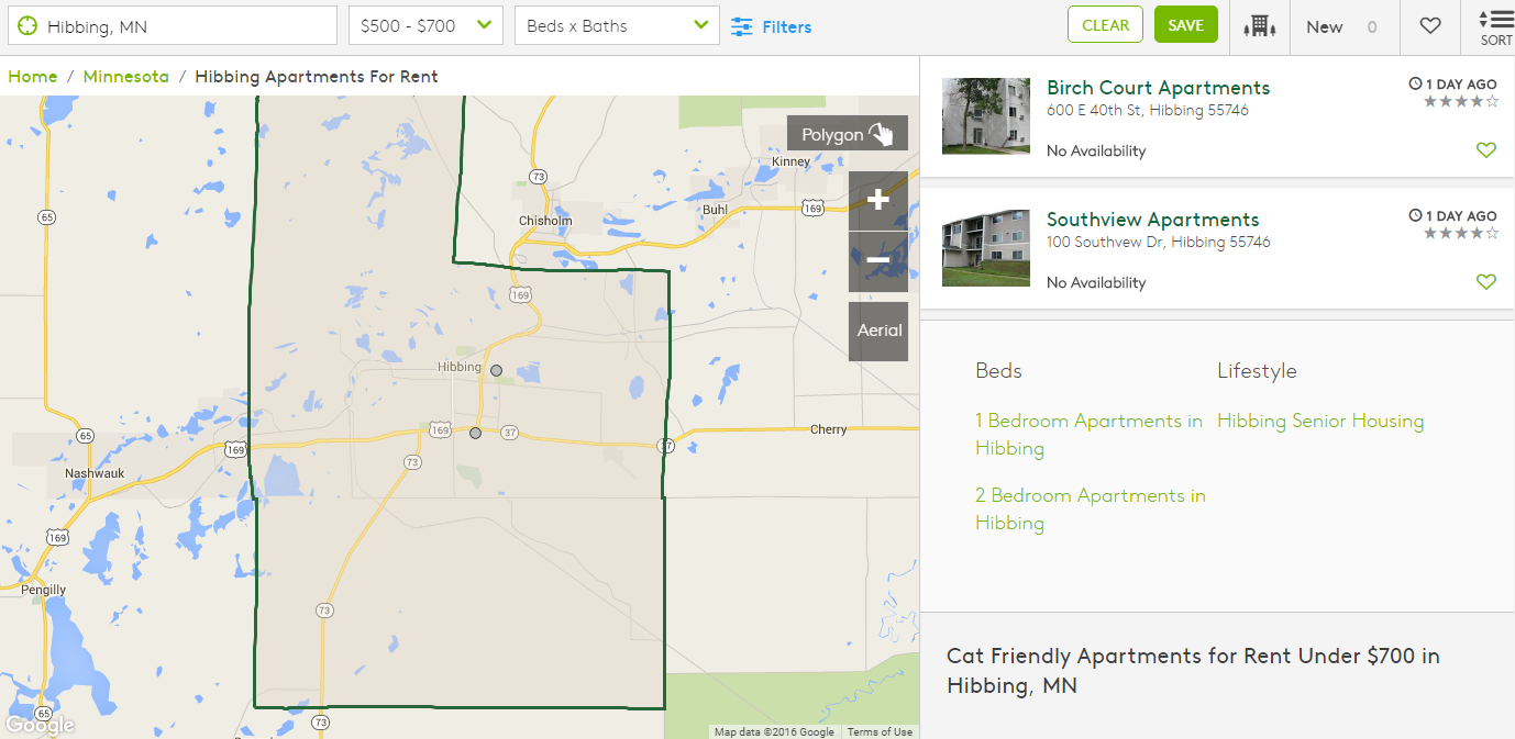 What's the best way to find a place that takes pets in a VERY SMALL