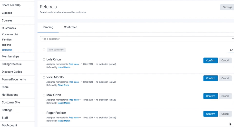 how to cancel referrals