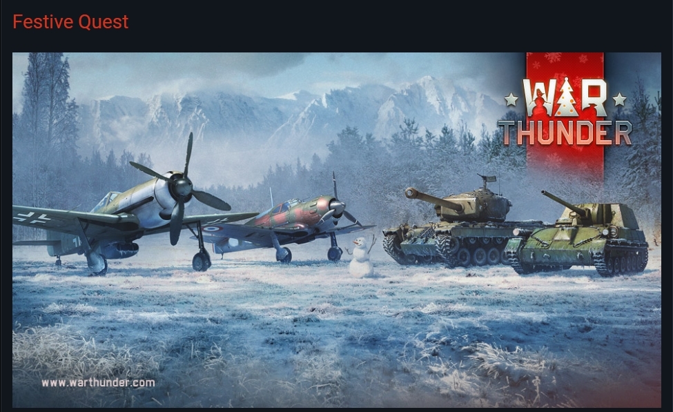 Winter Quest : r/Warthunder