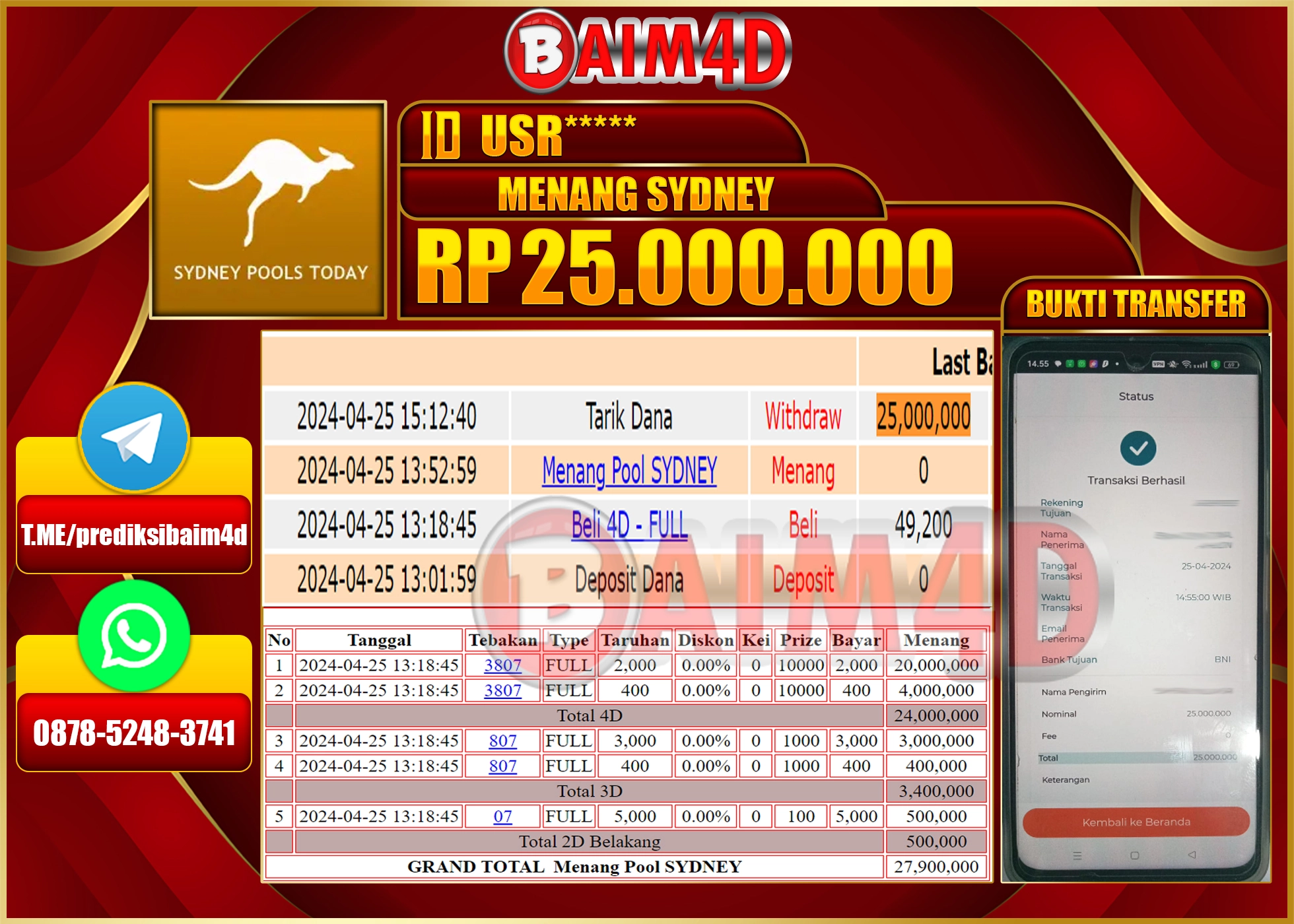 Dapatkan Pembayaran Kemenangan Cepat dan Tuntas di BAIM4D!