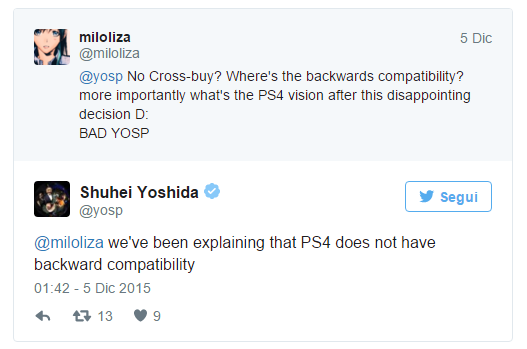 L'arrivo dei giochi PS2 non significa che PS4 sia retrocompatibile 9e44cf5d1ac2b1ca8095c6eccb013225