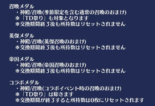 新ガチャ天井とメダルシステム導入！その全貌に刮目せよ！の参考画像 - わんにゃんランド - 千年戦争アイギス攻略まとめ