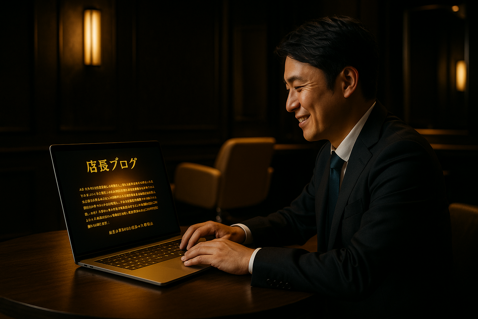 AIがブログ記事を生成するイメージ