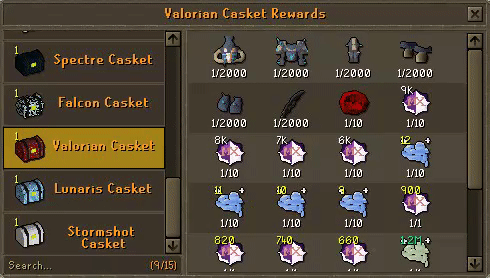 New Caskets from Clues