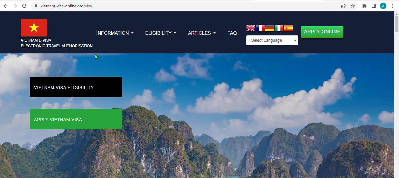 VIETNAMESE  Official Vietnam Government Immigration Visa Application Online - Vietnam en ligne