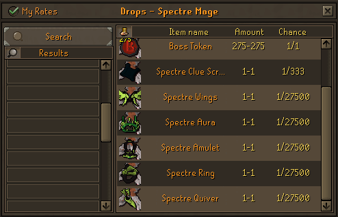 Spectre Mage Drops
