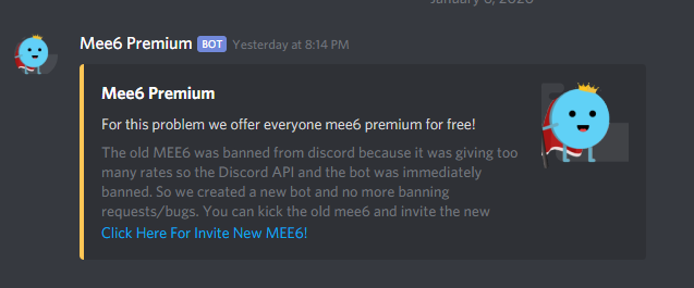Mee6 Question Is This Real Discordapp
