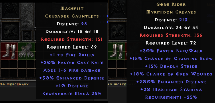 100% Perf Upped Gore & Magefist - Topic - d2jsp