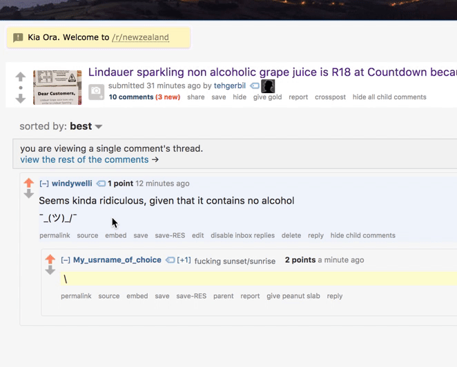 Lindauer sparkling non alcoholic grape juice is R18 at Countdown