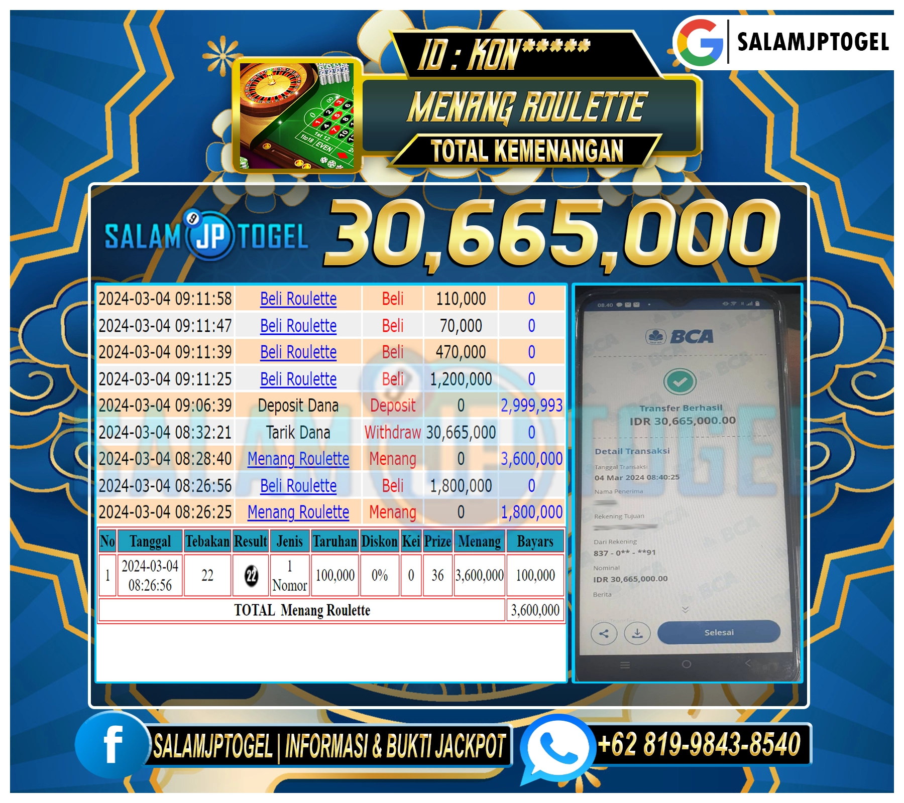 Tuntas Bayar! SALAMJPTOGEL Menyediakan Pembayaran Kemenangan Tanpa Batas!