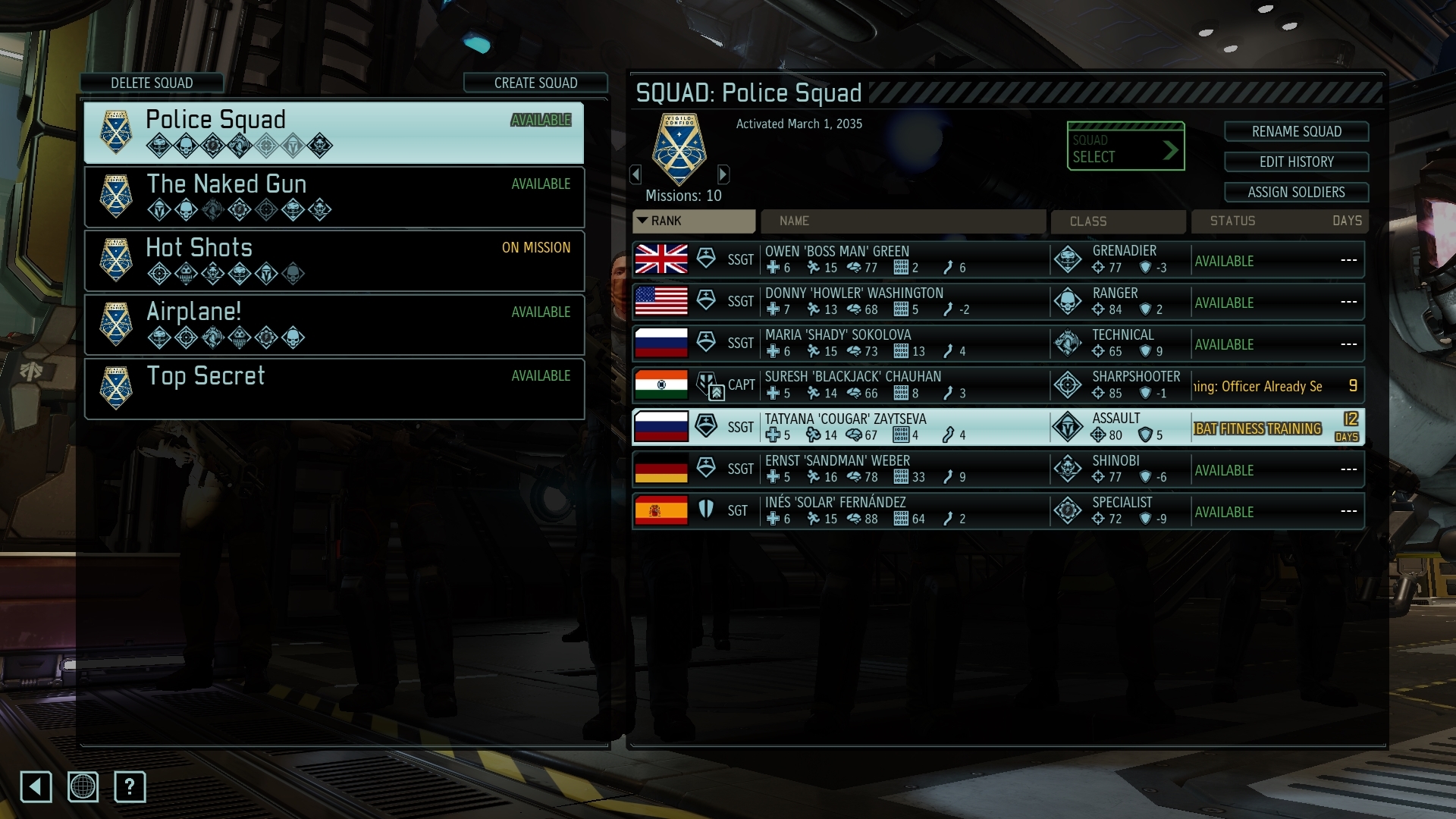 I am having too much fun with the squad management system r/Xcom picture