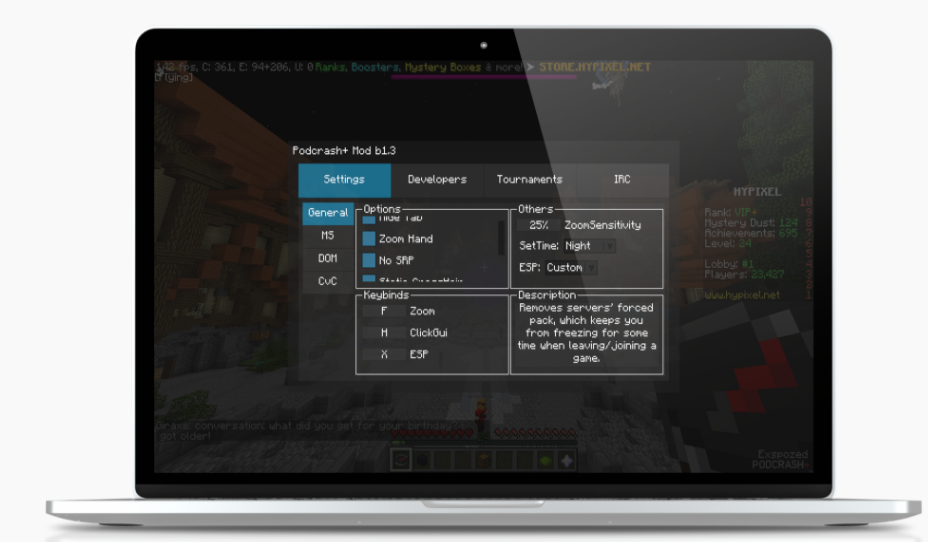 Designer to design a GUI for a mod | BuiltByBit (MC-Market)