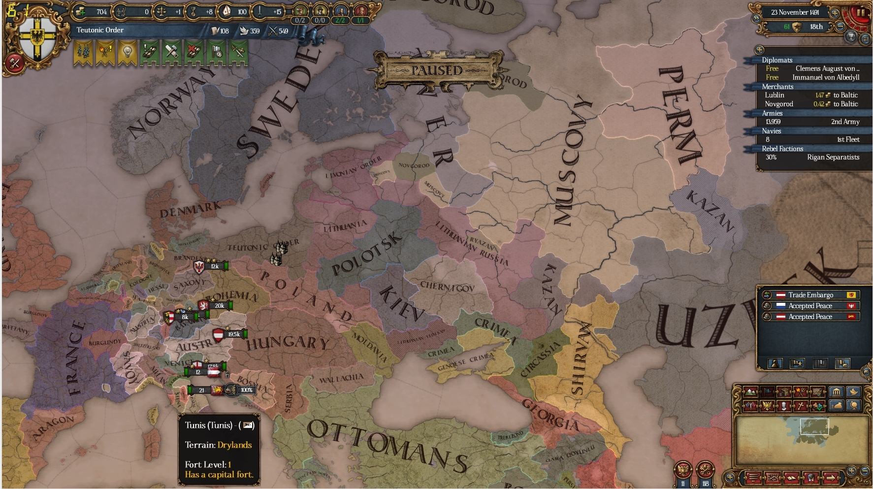 My Eastern Europe, 1490's. : r/eu4