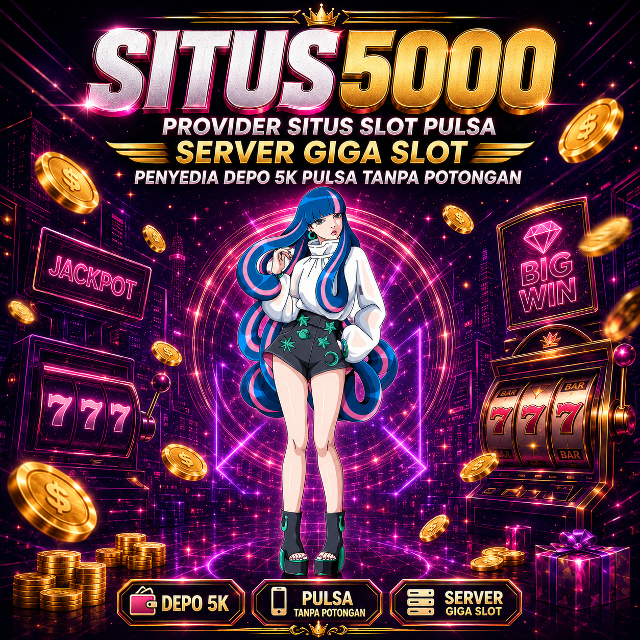 SITUS5000 - Provider Situs Slot Pulsa Server Giga Slot Penyedia Depo 5k Pulsa Tanpa Potongan