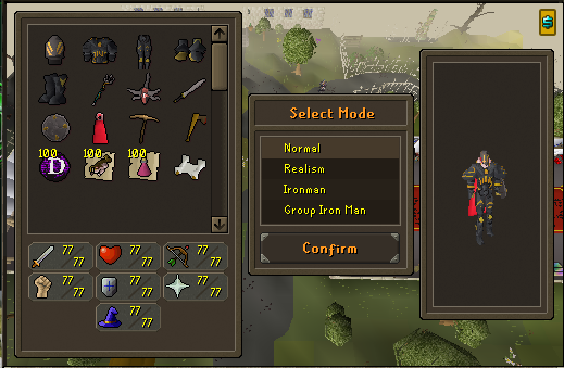Game Mode Selection UI