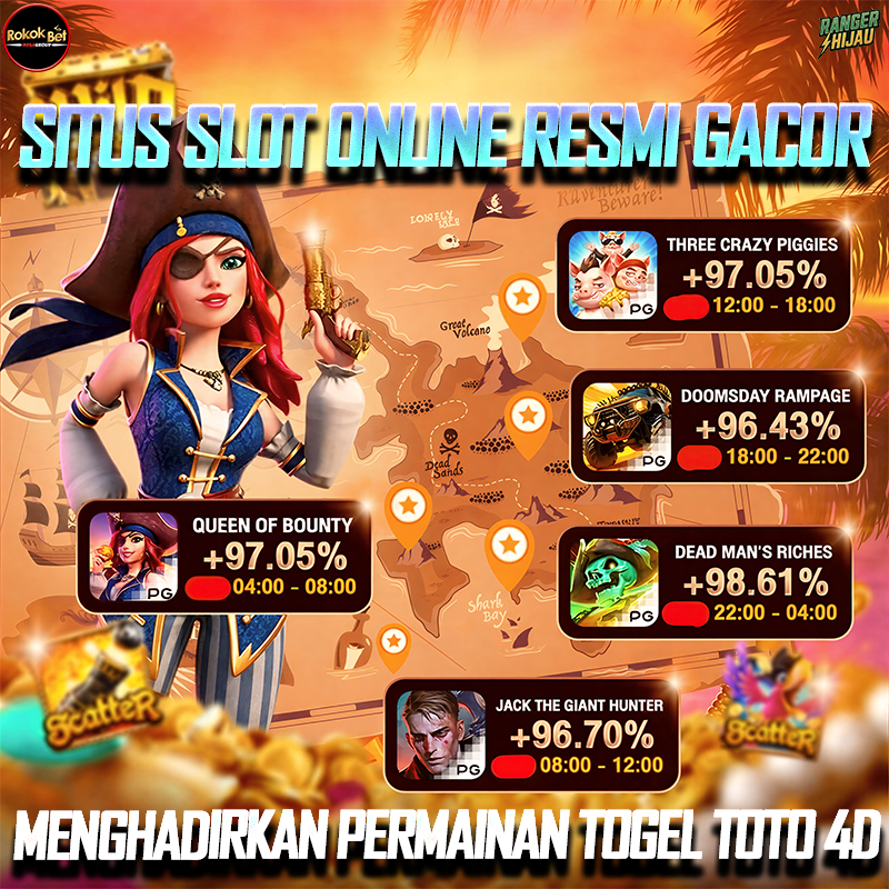ROKOKBET: Website Resmi Slot Online Gacor Bet 200 Kolaborasi Permainan Togel Toto 4D Pasaran Lengkap image 1