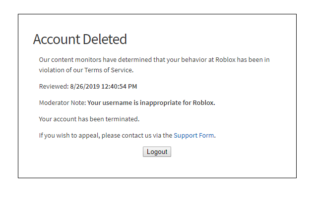 Are Ban Appeals Ever Successful - roblox appeals