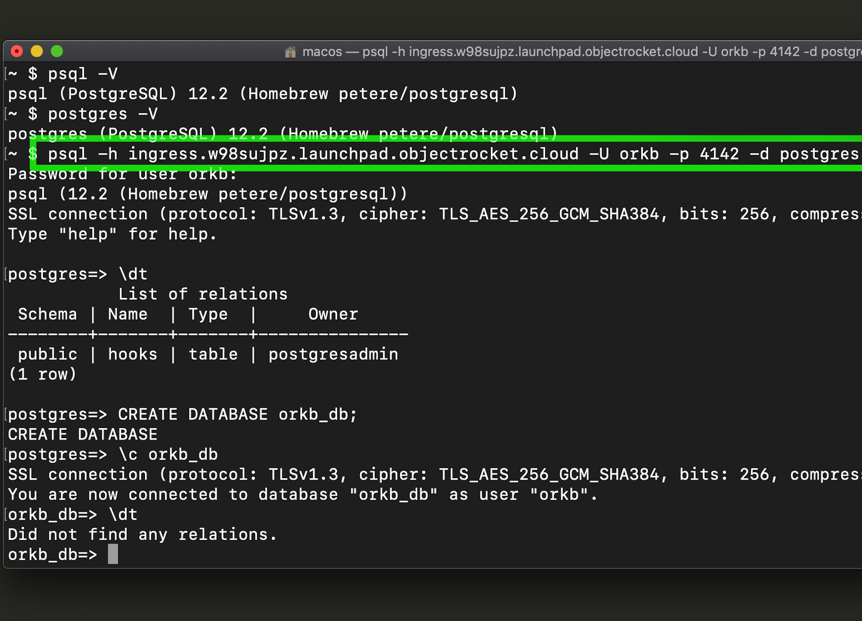 create role root grant postgresql create database password