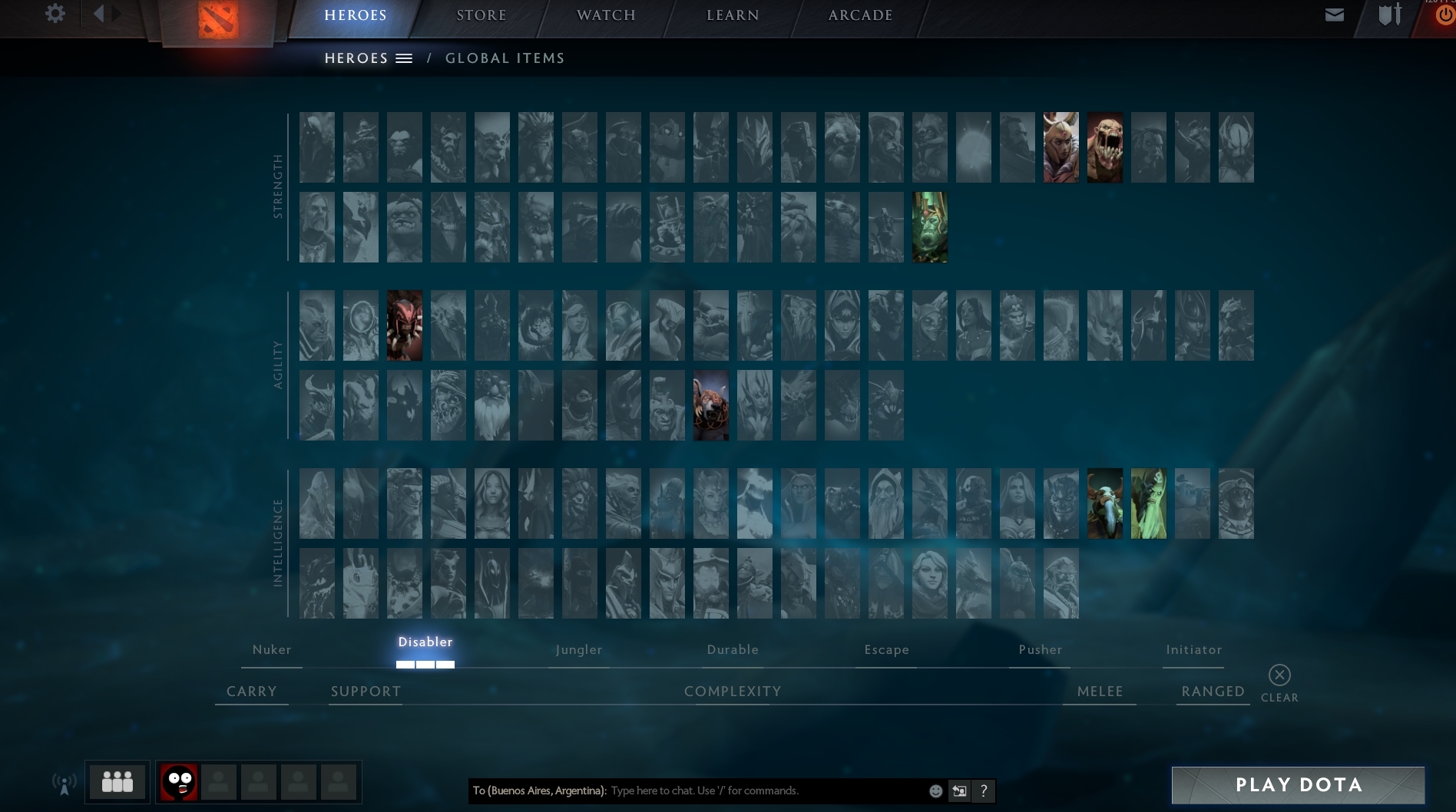 Improvised Ingame Custom Hero Filters Dota2