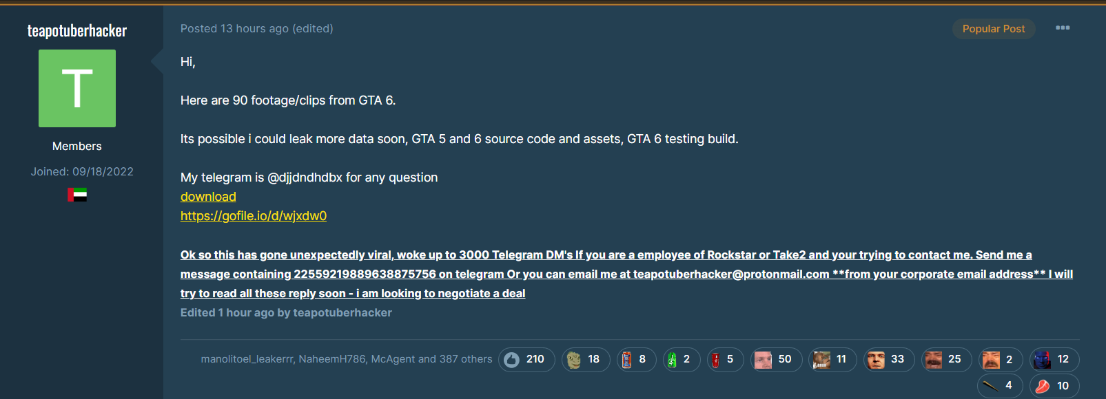 GTA 6 Leaks BANNED! Hacker Has SECRET Files, Source Code SOLD, Rockstar's  Nightmare & MORE! (GTA VI) 
