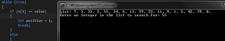 Simple Linear Search Algorithm, C++ : r/learnprogramming