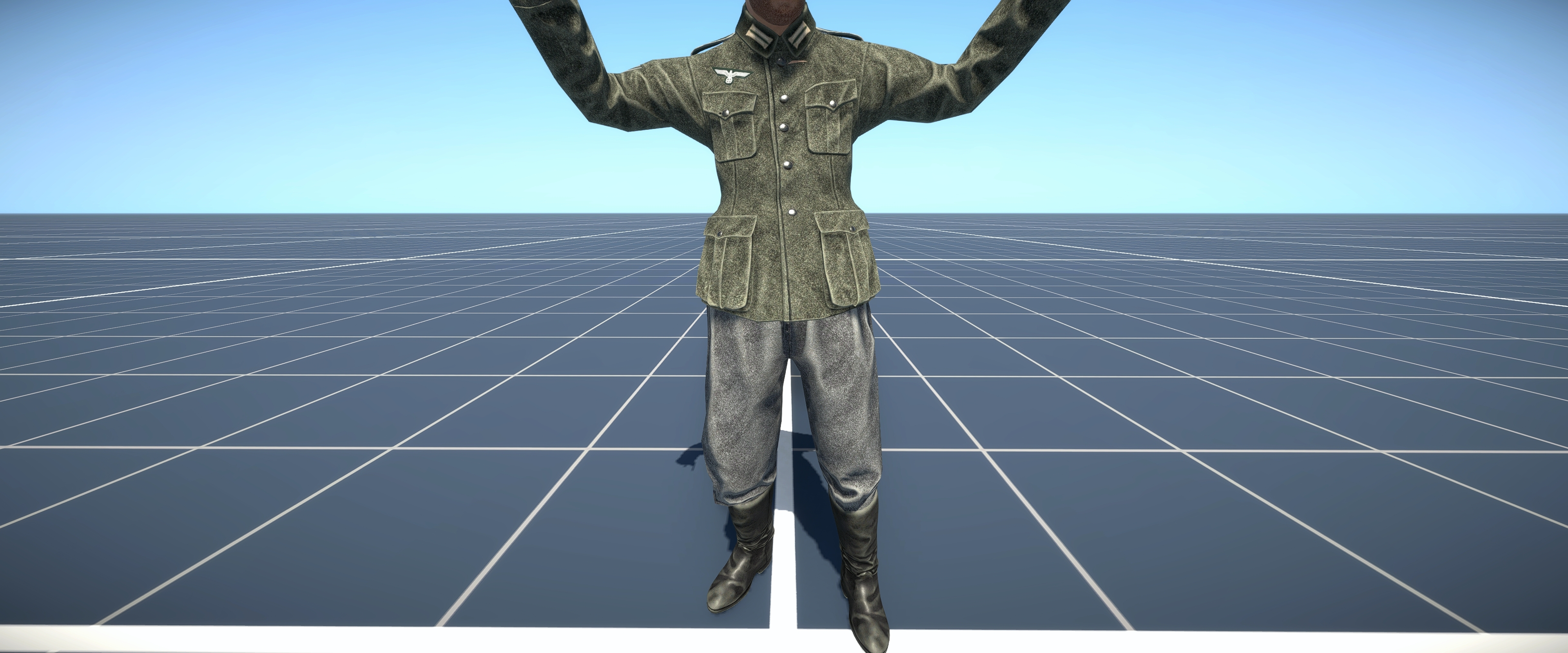 M36 uniform closed tunic with boots