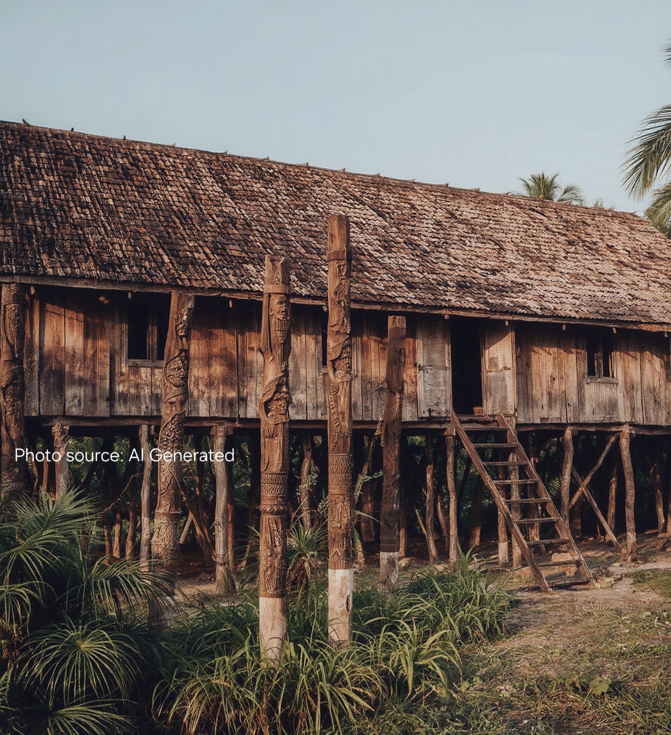 Rumah Betang - Rumah Adat Kalimantan Tengah
