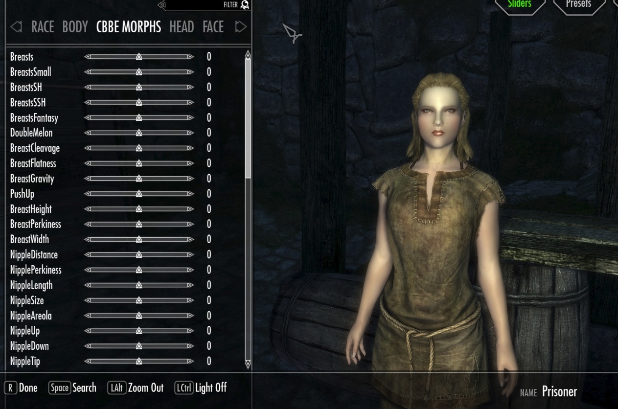 Help Need help with Caliente bodyslider and racemenu : r/skyrimmods. 