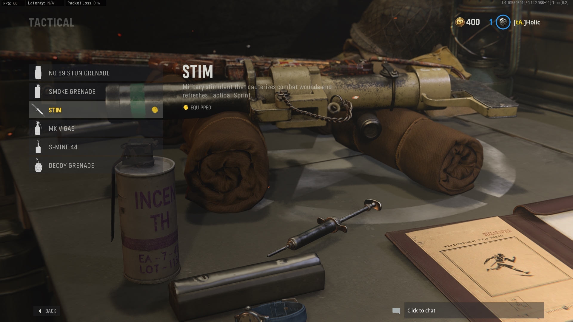 Stim equipment in Call of Duty: Vanguard