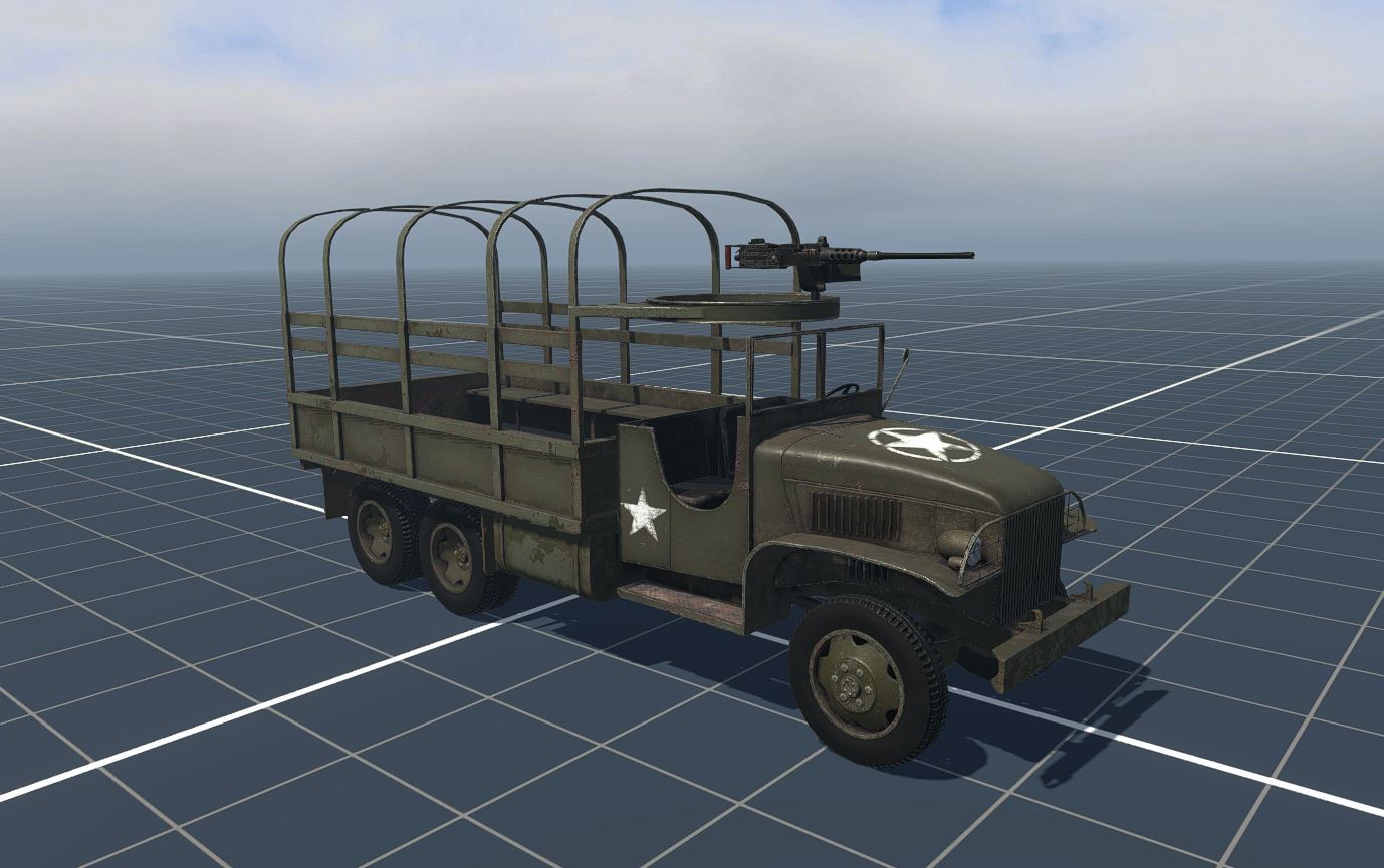 GMC CCKW Cage with M2 Browning HMG